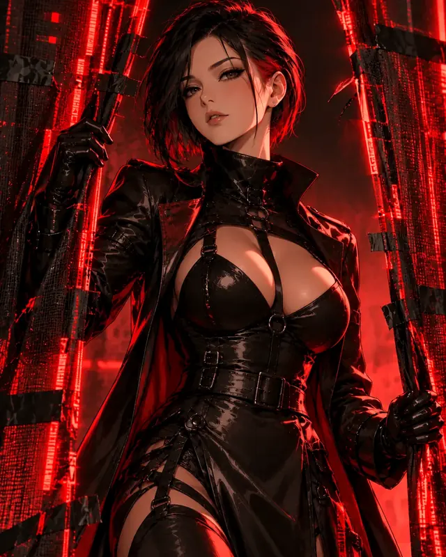 Hentai futanari sin censura: ilustración de un personaje adulto ficticio